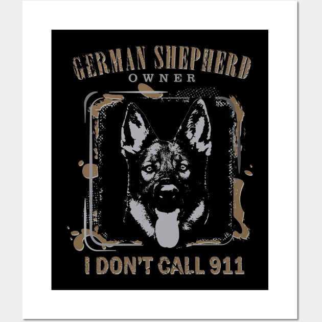 German Shepherd Dog - GSD Wall Art by Nartissima